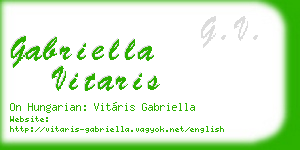 gabriella vitaris business card